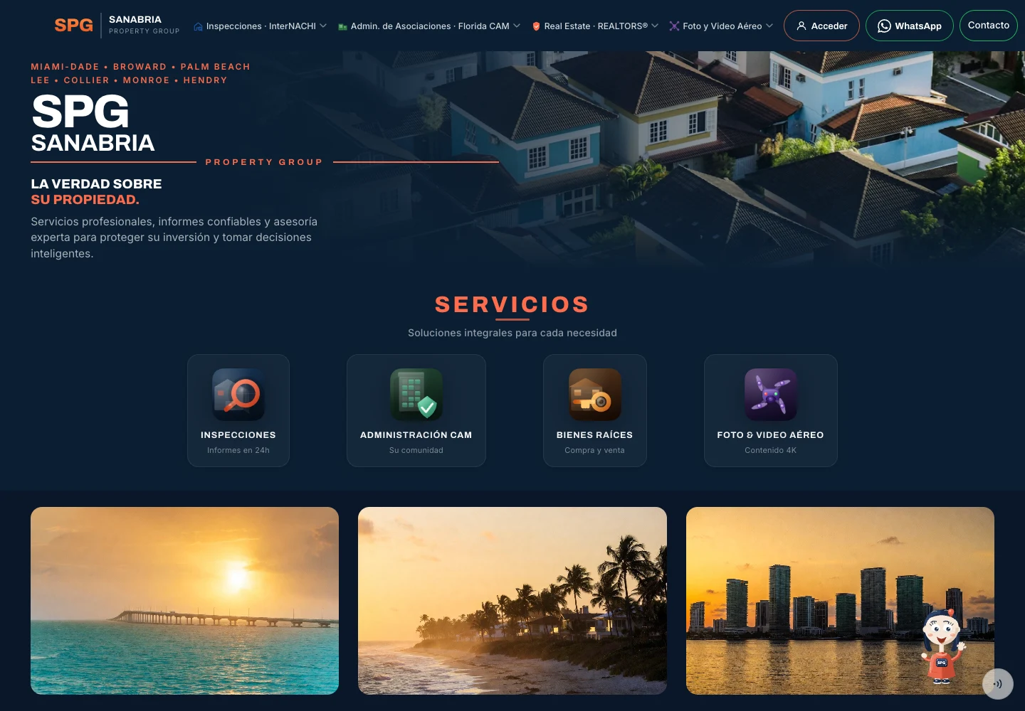 Sanabria Property Group website